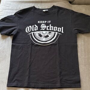 Black 'Keep It Old School' Tee - NEW!